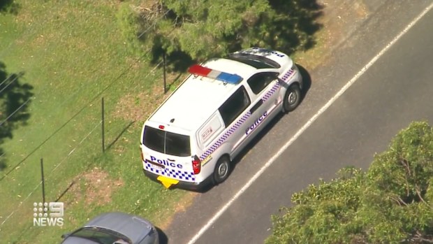 Officers were called to a house in Yugar, in the Moreton Bay region north of Brisbane, at about 6.45am.