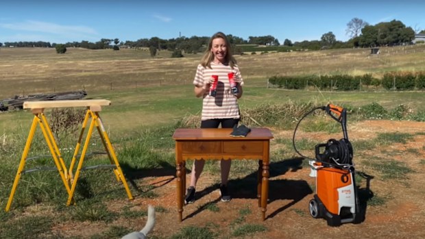 The Block Josh and Jenna Upcycle vintage furniture restoration DIY