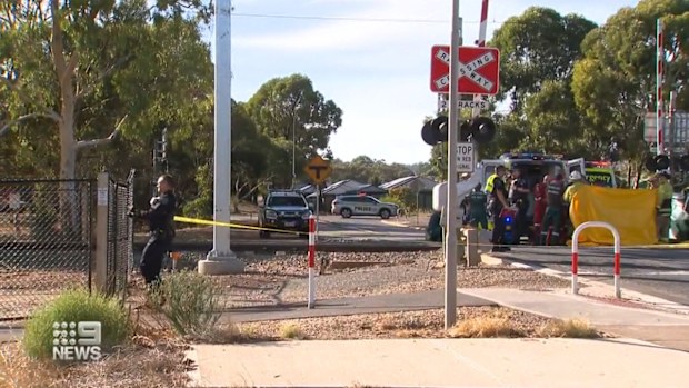 An 11-year-old boy is in a critical condition after he was hit by a train on the way to school in Adelaide.Police and emergency services were called to Tambelin Railway Station at Evanston Gardens in the city's north at 8.15am following reports a child had been struck by a city-bound train.