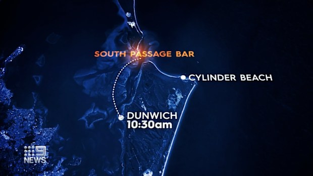 Authorities believe the pair hit trouble in the notoriously dangerous South Passage Bar. 