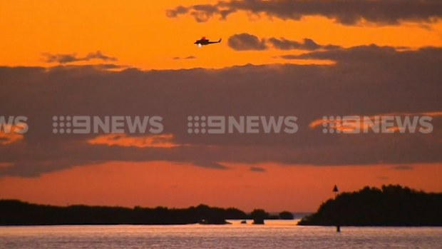 An empty boat was found near Fisherman's Bay on Saturday. (9NEWS)