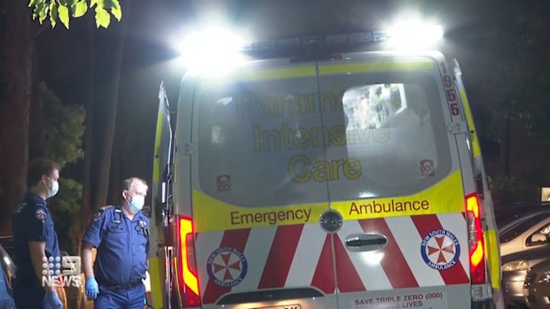 Paramedics found one man bleeding heavily from a single stab wound.