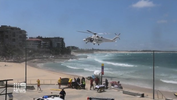 A man has died and two others have been hospitalised – one in a critical condition – after being pulled from the water at a beach in Cronulla, in Sydney's south.