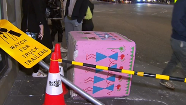 Bollard at dangerous Melbourne corner destroyed days after installation