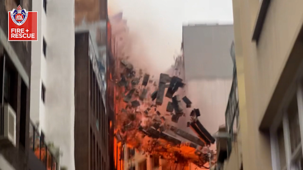 Witnesses moving through the CBD have described the moment the fire broke out and the wave of heat felt in the area.