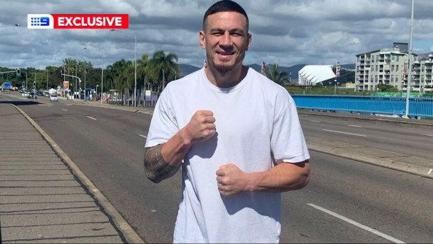 Sonny Bill Williams preparing for his fight in Townsville.