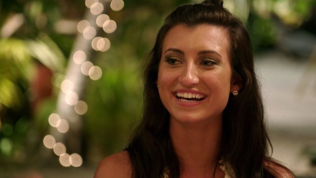 Natalie's bright smile and laughter quickly put her dates at ease Dating Naked.
