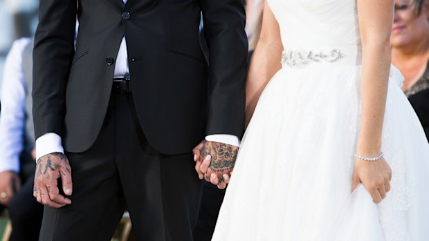 Nicole's dress provided by White Lily Couture.