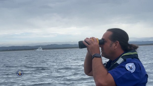 A search is underway for a missing swimmer off Byron Bay, NSW.