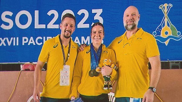 A southwest Sydney primary school is "overwhelmed with pride" as a former student heads to the Olympic Games.