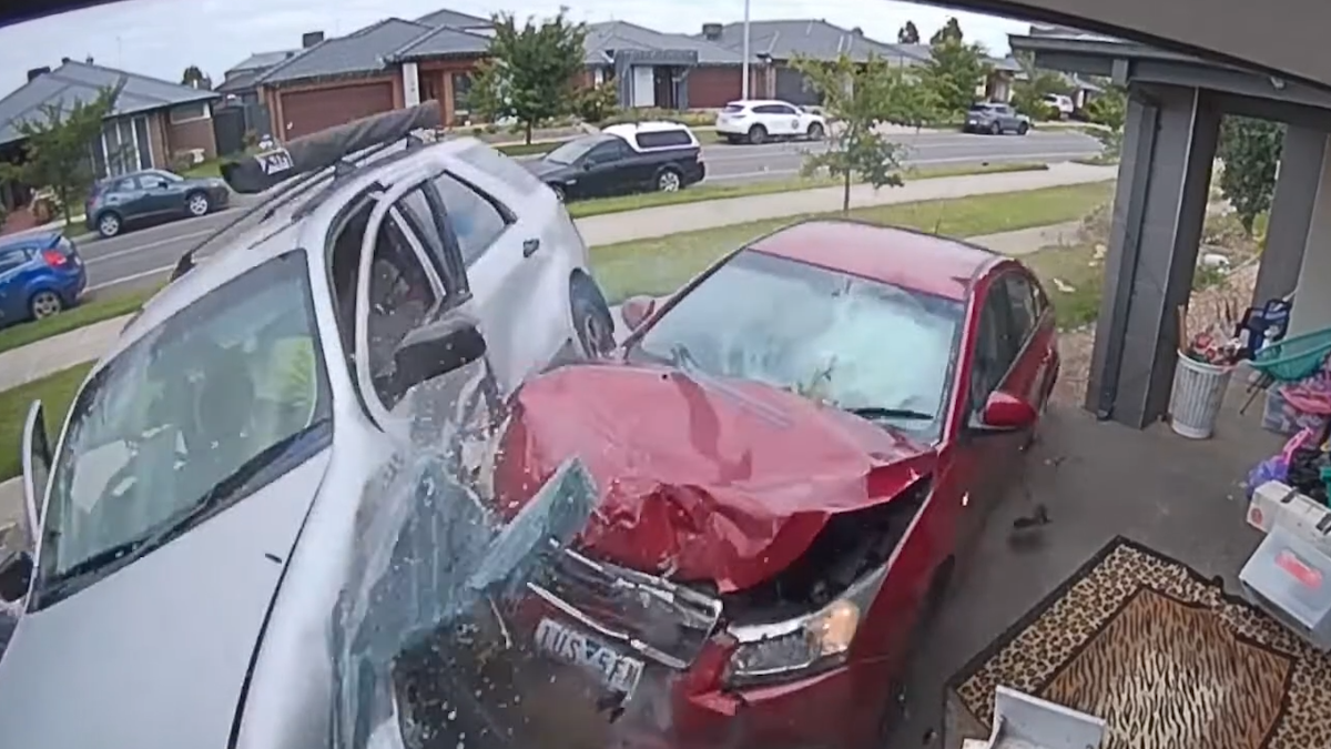 Werribee news: CCTV captures shocking moment out-of-control car almost ...
