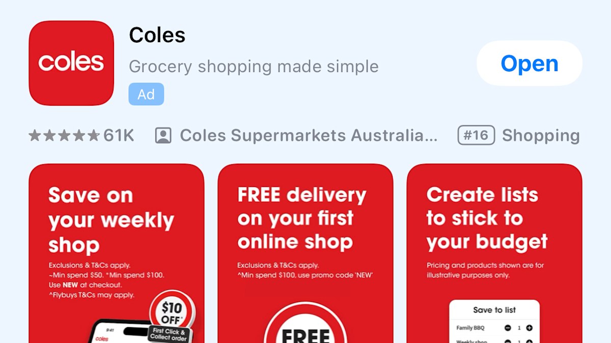 Coles app changes: Supermarket Coles rolls out major changes to grocery ...