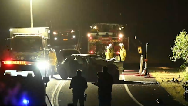 A teenager is still fighting for life, while three people travelling in the other car were taken to hospital.