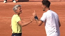 Thanasi Kokkinakis gets in a spat with the French Open chair umpire.