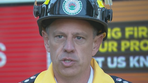 NSW RFS Commissioner Trent Curtin said firefighters had to initially retreat due to the dangerous nature of the situation.