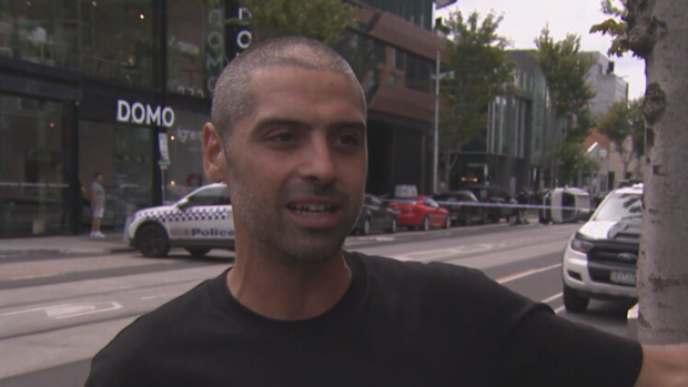 A good Samaritan has retold the moment he chased two teenagers through Melbourne's back streets after witnessing the pair crash into cars, one of which belonging to an AFL player.