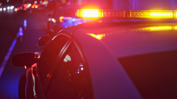 Police car stock photo