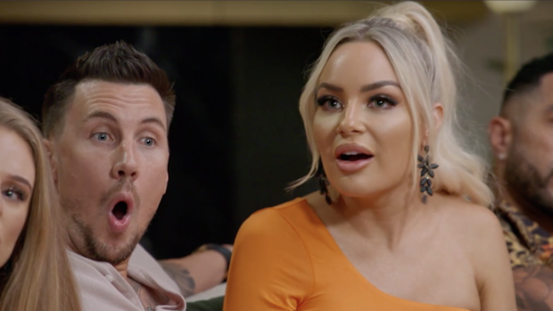 The group at the MAFS 2023 Reunion is shocked by Hugo's revelations about what was actually said during boy's night out, implicating Dan and revealing the truth about 'butt dial' scandal.