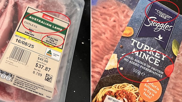 health and loyalty labels on packages