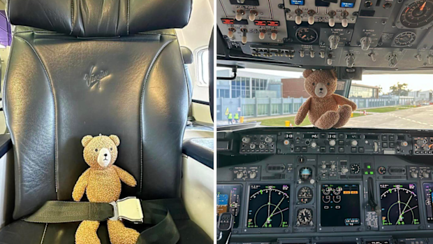 virgin australia reunites lost teddy with perth boy after flight
