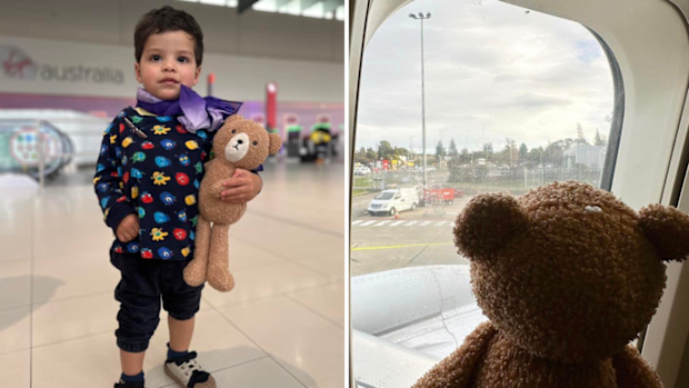 virgin australia reunites lost teddy with perth boy after flight