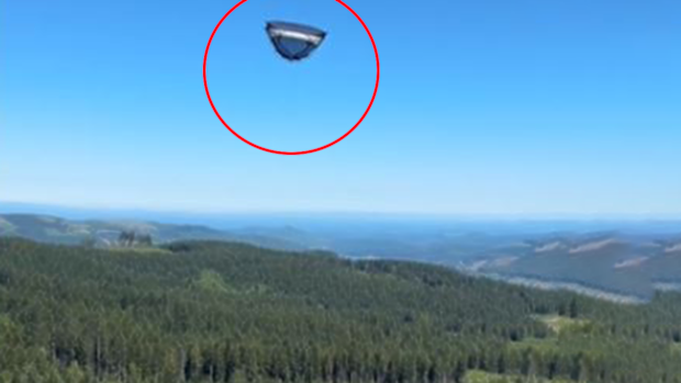 Camper films tent flying in the air in viral TikTok video