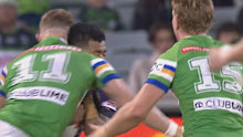 Young's tackle on the Storm fullback.