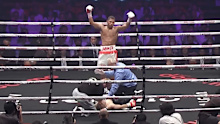 Jin Sasaki is knocked out by Brian Norman.
