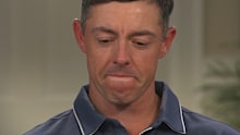 An emotional Rory McIlroy.