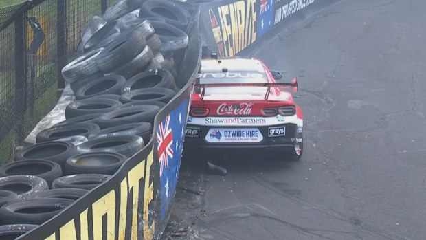 Will Brown crashed in the opening minutes of Bathurst 1000 practice.