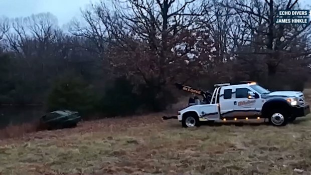 A YouTuber had been using a drone over the property to search for Erwin's remains when they found the car.