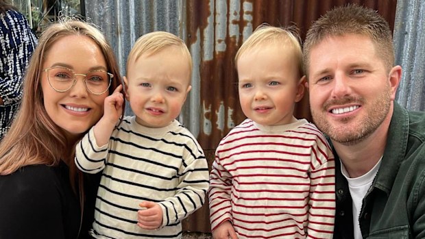 MAFS' Melissa Rawson and Bryce Ruthven celebrate milestone with their  twin boys Levi and Tate: 'Best thing to ever happen to us'