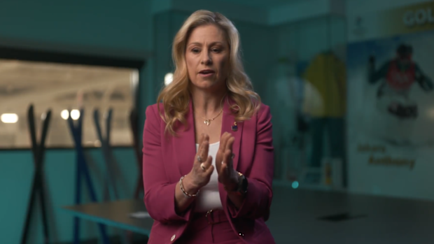 Alisa Camplin-Warner speaking on the documentary Forging Champions.