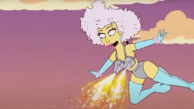 Lady GaGa in The Simpsons