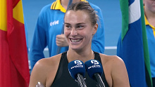 Aryna Sabalenka delivered a sly jab at her coaching staff. 