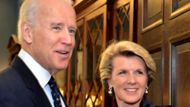 Julie Bishop  told Today she met Joe Biden several times during her stint as Foreign Minister. 