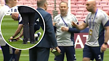 Arsenal asked for the grass to be measured.