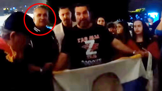 Srdjan Djokovic - Novak's father - has been caught posing for photos with pro-Russia supporters at Melbourne Park.