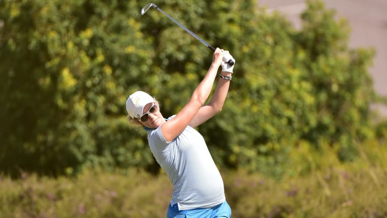 Canberra golfer Nikki Campbell's pregnant pause for Australia Classic