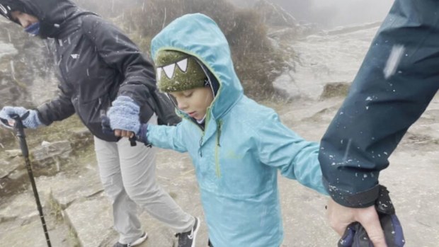 Ben Southall Mount Everest trekker takes five-year-old son Atlas along for the adventure.