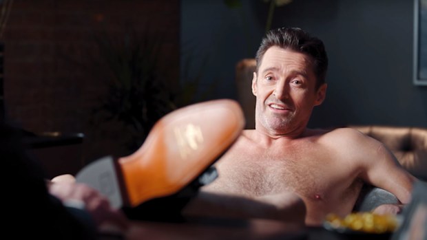 Hugh Jackman, R.M. Williams, commercial, nude