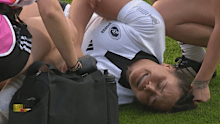 The Black Ferns' opening win was marred by Kaipo Olsen-Baker leaving the field in tears.