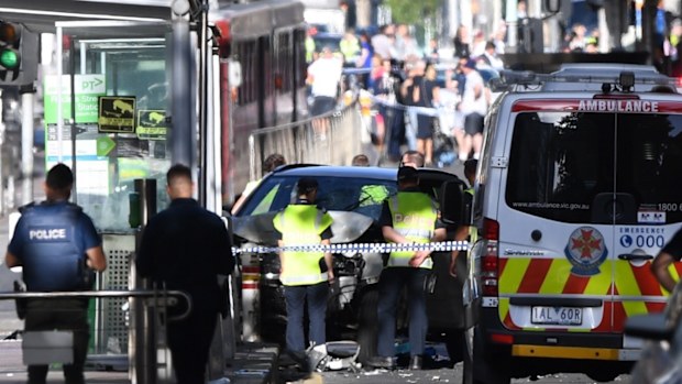 Melbourne CBD attack: Car driver who mowed down pedestrians had no ...