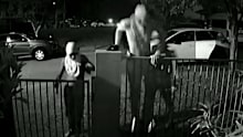 The group of masked teenagers broke into Varsity Lakes resident Hollie Duncan's home.