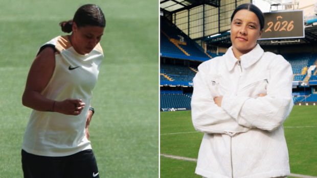 Sam Kerr is back running, taking another step closer to her return to football.