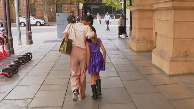 The ex-wife of a former South Australian police officer has bravely stood up in court to call out the violent abuse that he inflicted on her and their young daughter.