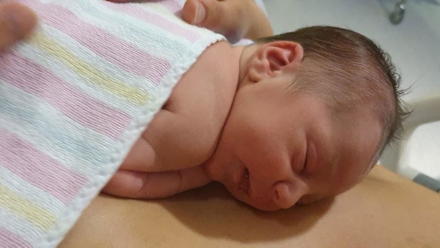 Nikolina Kharoufeh's son Noah. 