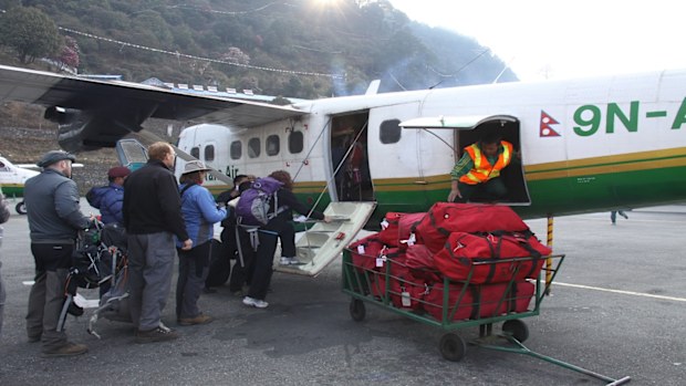 There are strict baggage regulations to prevent the aircraft from being to heavy to land and takeoff