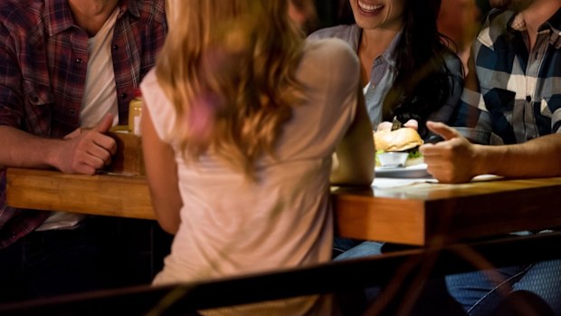 young people in australian pub