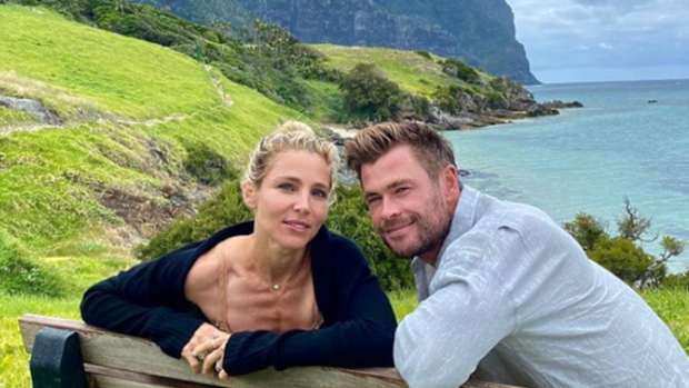 Chris Hemsworth and wife Elsa Pataky visited Lord Howe earlier this month with their family and friends.